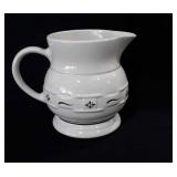 Large Longaberger pottery pitcher, 7.5"