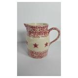 Henn pottery pitcher, 8"