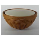 Longaberger basket with hard basket protector
