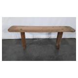 Rustic bench, 42x9x16