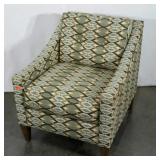 Patterned arm chair