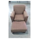 Chair and matching ottoman, seller code EJ