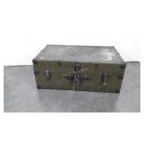 Military style footlocker, condition as shown