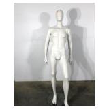 Mannequin, complete male mannequin on glass base,