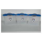 3 sterlite hanging file storage totes.