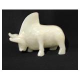 Brahma bull stone figurine, 4.5"