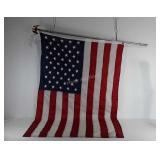 50 star American flag with poly eagle