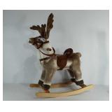 Plush reindeer rocker, 26" × 31"