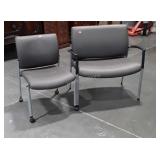 Two Office type Chairs, one regulator Chair on