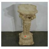 Plant stand pedestal, chalk,  29" tall