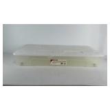 Homz 46 quart underbed tote with lid, on wheels,