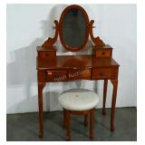 Vanity and stool, valet stand, wear as shown