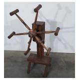 Antique Yarn Winder, 26" dia spinner