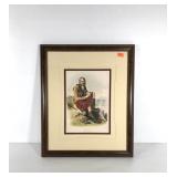 MacFarlan clan member print, nicely framed and