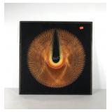 Seventies style string art, thread undercolors,