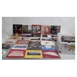 Large group of vinyl records, mostly folk music,