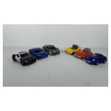 Six toy cars, includes little tikes, Chevron