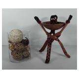 Home decor, includes center piece and wooden