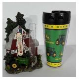 John Deere Thermoserve mug and standing