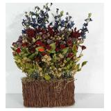 Everlasting flower arrangement. Measures 12"