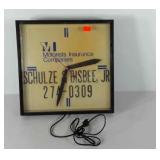 Advertising clock, Motorists Insurance Companies