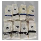 8 pairs of Adidas socks. A few pairs have