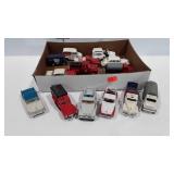 Toy truck collection, includes Texaco tanker,