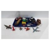 Toys, cars, planes, motorcycles,  etc.
