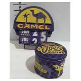 Camel Joe Advertising Tin and Calendar
