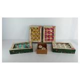 Vintage Franke glass Christmas tree ornaments,