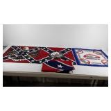 Two Confederate handkerchiefs, one Confederate
