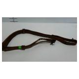 Leather rifle strap, adjustable,