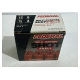 Federal 12 gauge 2 3/4 inch shot gun shells, 25