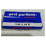 Prvi Partisan 7, 62x54 R, 20 cartridges