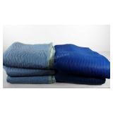 Five moving blankets in good usable shape, in