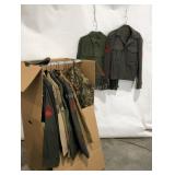 Military uniforms,  mainly Marines,  shirts