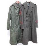 USMC Military wool overcoat and raincoat, size