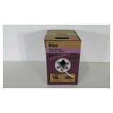 Coaxial cable, dual shield,  500 ft., seller code