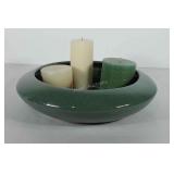 Centerpiece bowl from Crate & Barrel with three