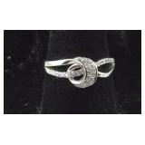 Size 6 Sterling silver CZ ring