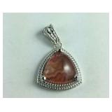 Pendant picture triple quartz platinum bond brass