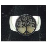 Size 9 tree of life ring stainless steel