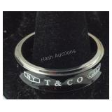 Tiffany Inspired Wedding Band  Stainless