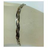 Tri-Tone Braded Snake Chain Bracelet 3.1, grams