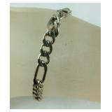 Figaro Link Bracelet Made in Italy 10.2, grams
