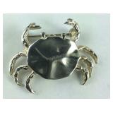 Crab Pin/Brooch 8, grams  Sterling Silver