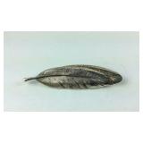 Beau Sterling Leaf Pin / Brooch 6.9, grams