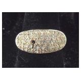 CZ Cluster Dome Ring (Missing 1 Stone)   Size