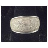 Brushed Silver Band Ring   Size 8.75
