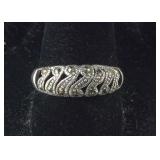 Vintage Marcasite Band Ring 2.7, grams  Sterling